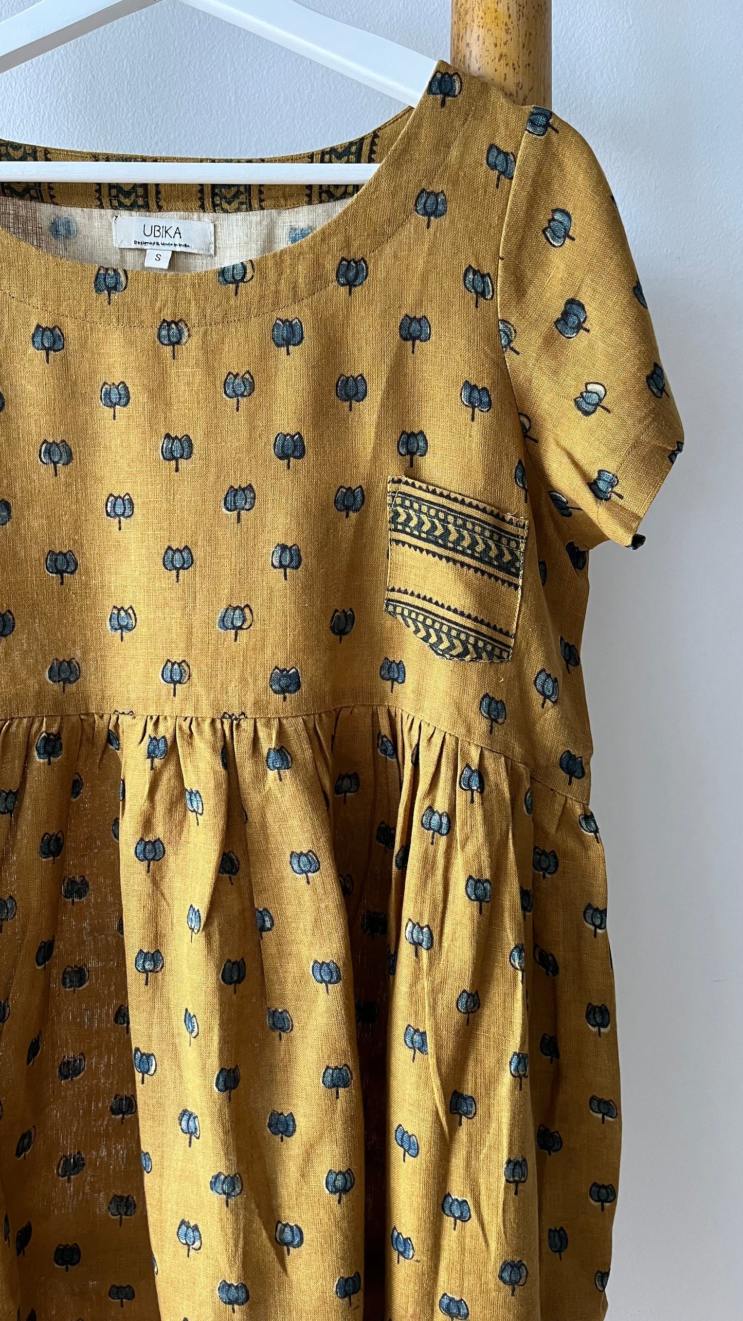 CHAKRA Hand-Block Printed Lotus Dress