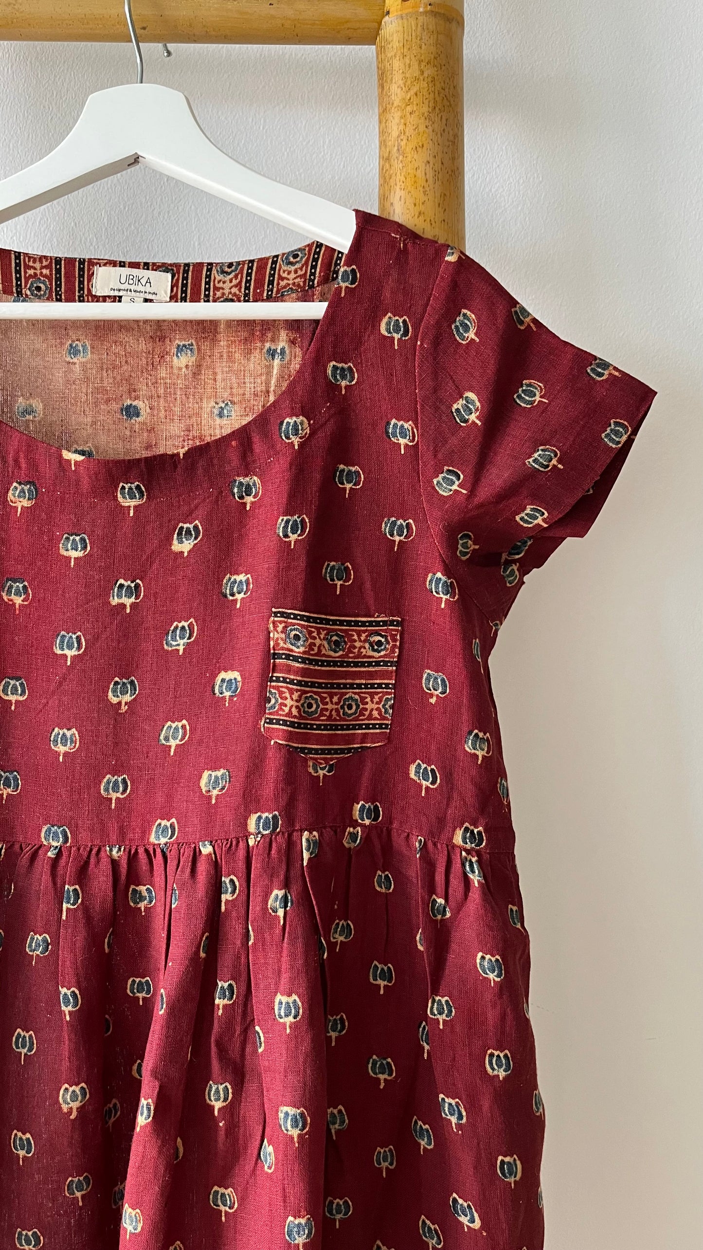 CHAKRA Hand-Block Printed Lotus Dress