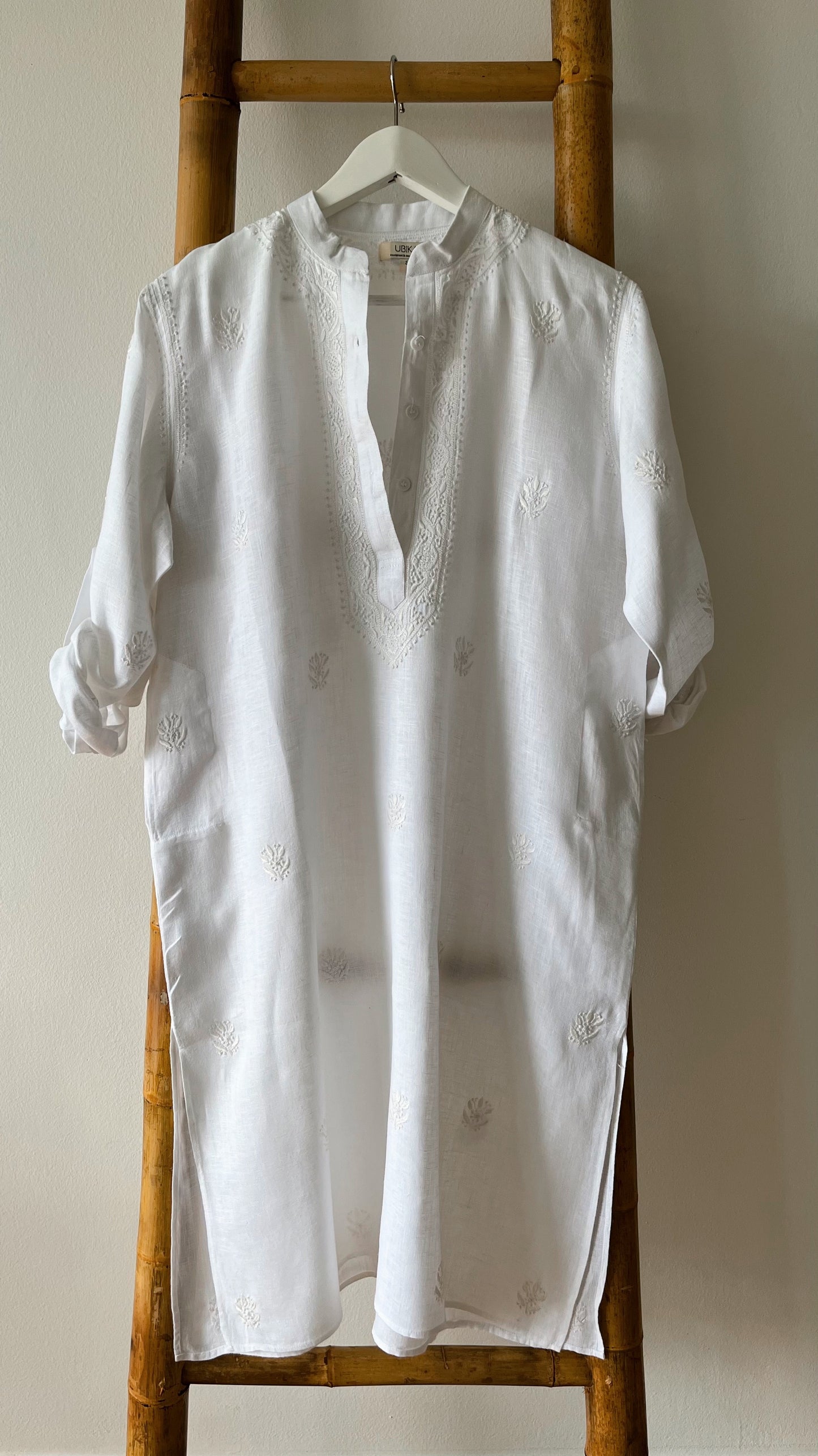 BODHI Linen-Hand Embroidered Kurta